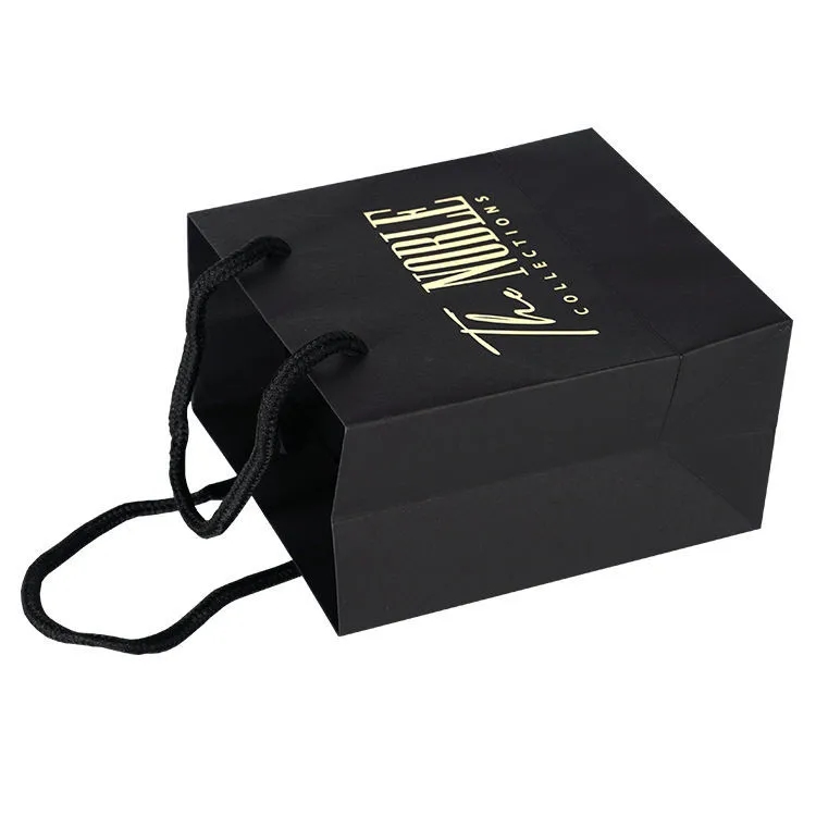 Custom Black Kraft Paper Bag 6