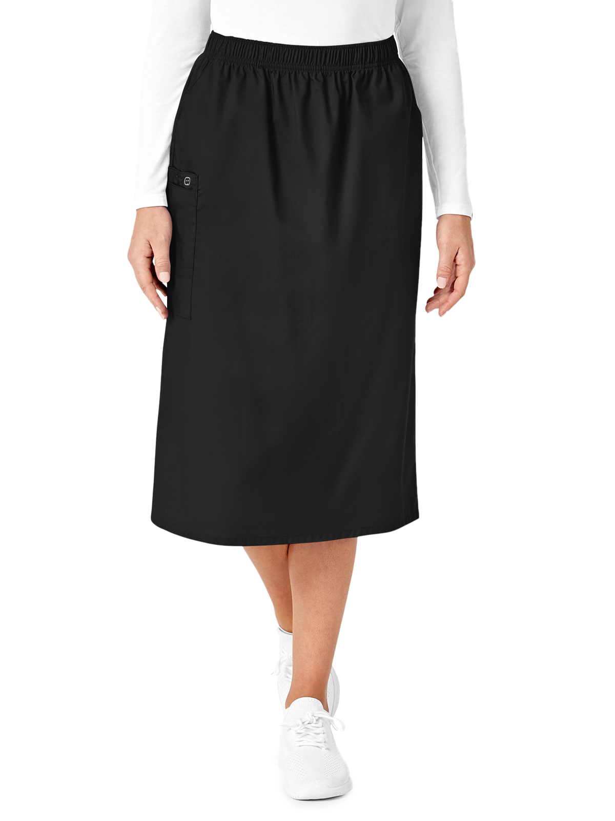 WORK Women's Five-Pocket Pull On Cargo Skirt