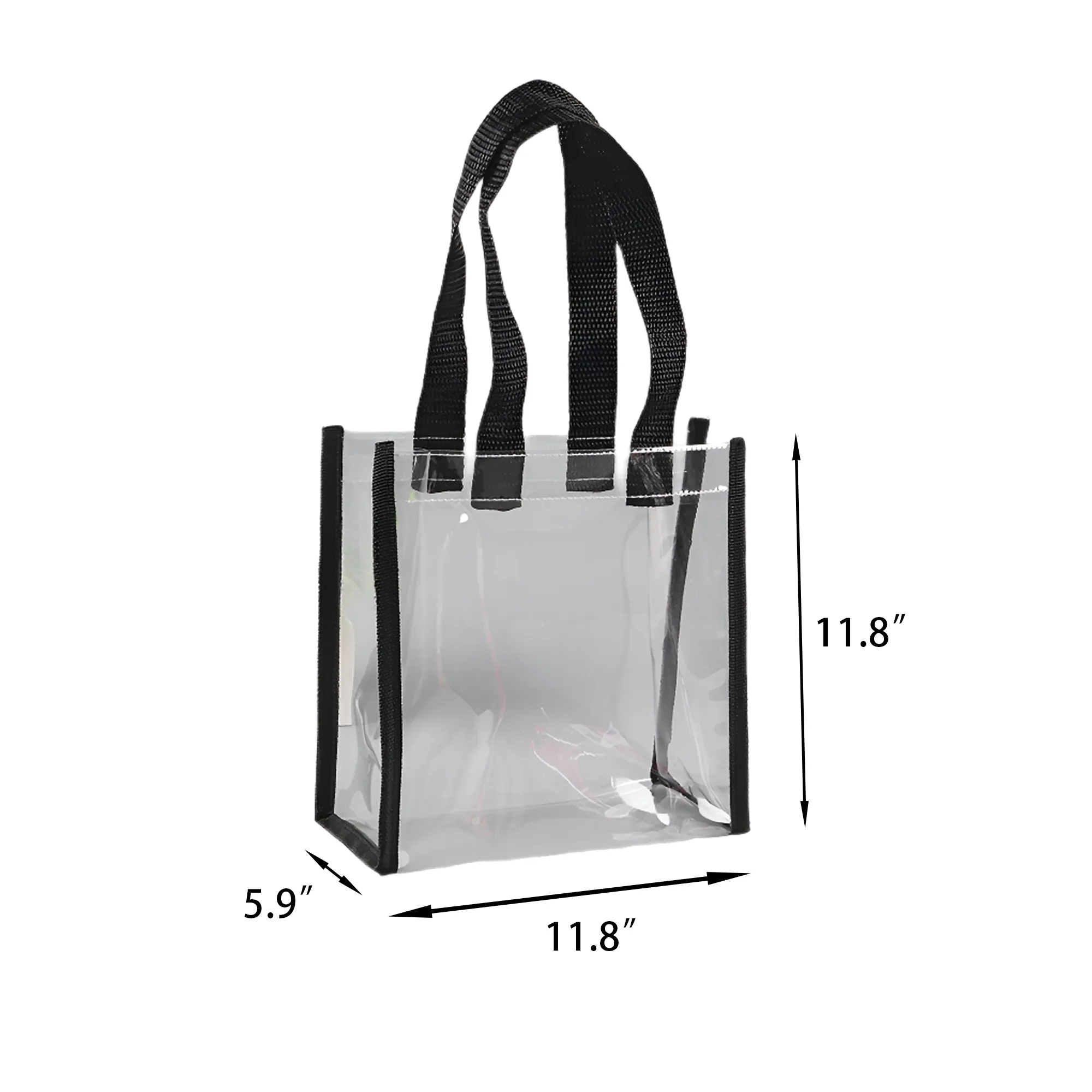MOQ50 Clear Vinyl Stadium Tote Bag 2