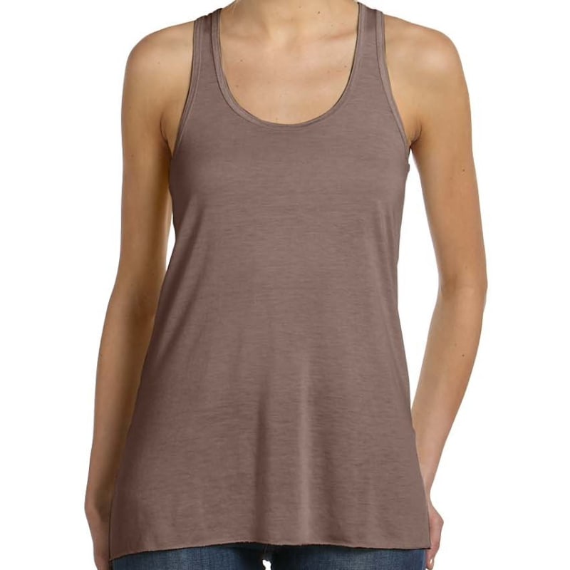 Bella Ladies Flowy Racerback Tank 5