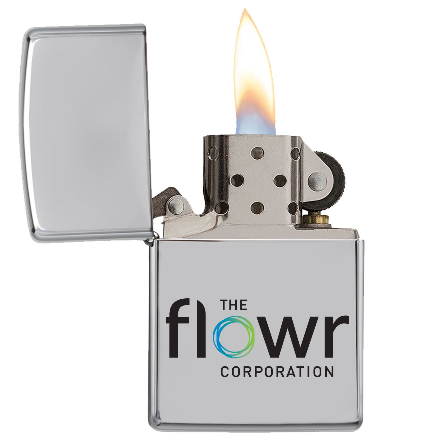 High Polish Chrome Windproof Lighter