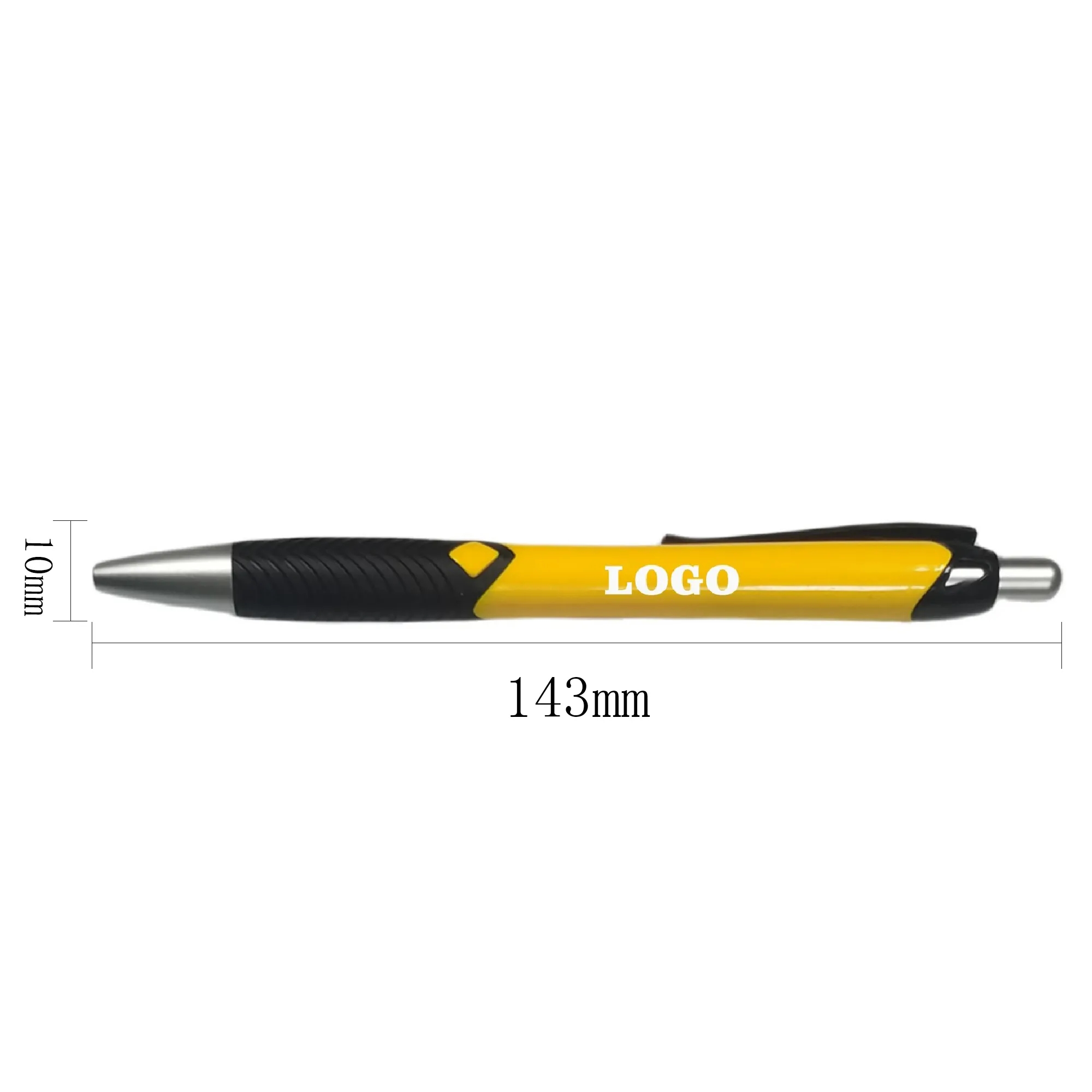 Plastic Ballpoint Pen With Rubber Sleeve 2