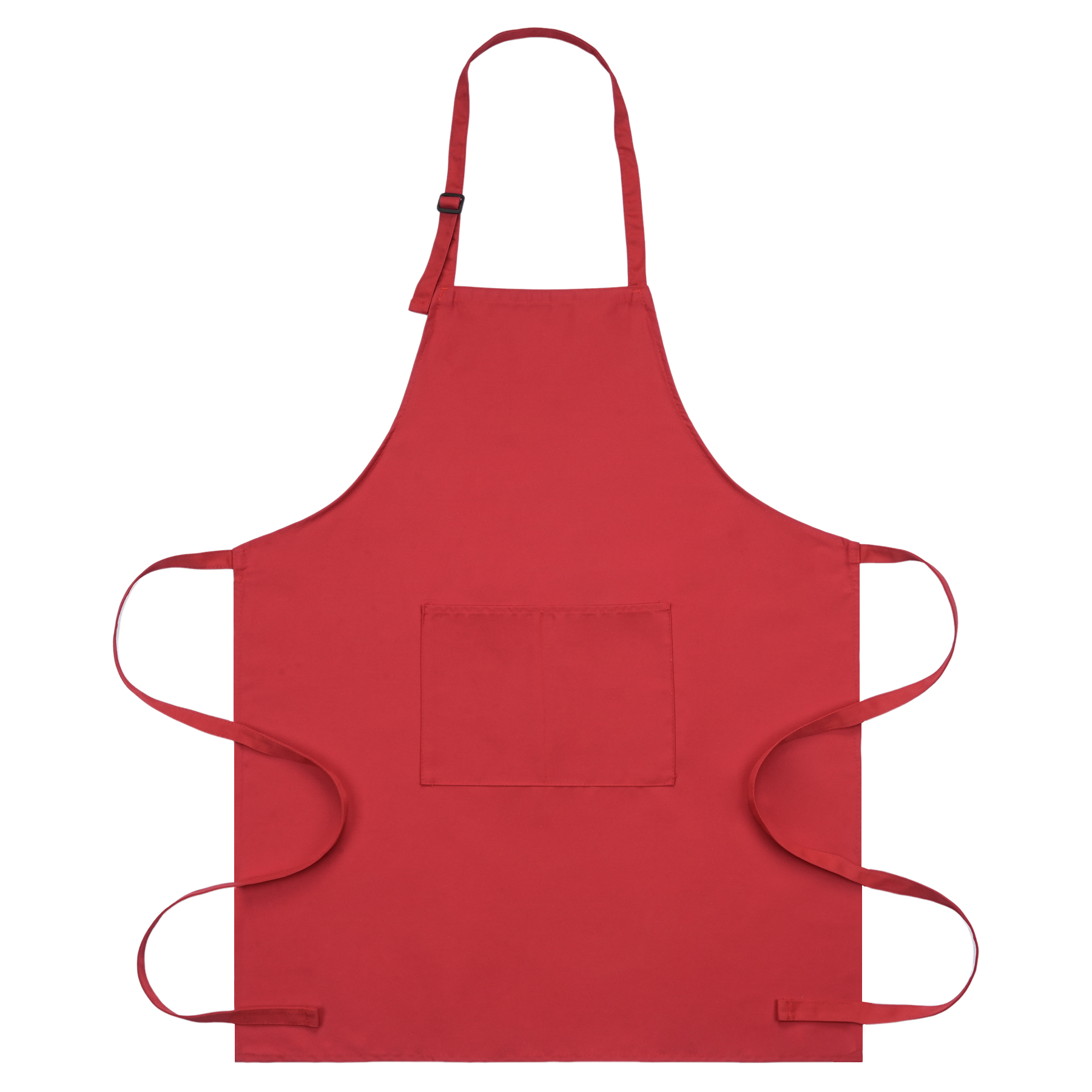 7 Oz. Adjustable Poly Cotton Twill Bib Apron W/2-Pocket 16