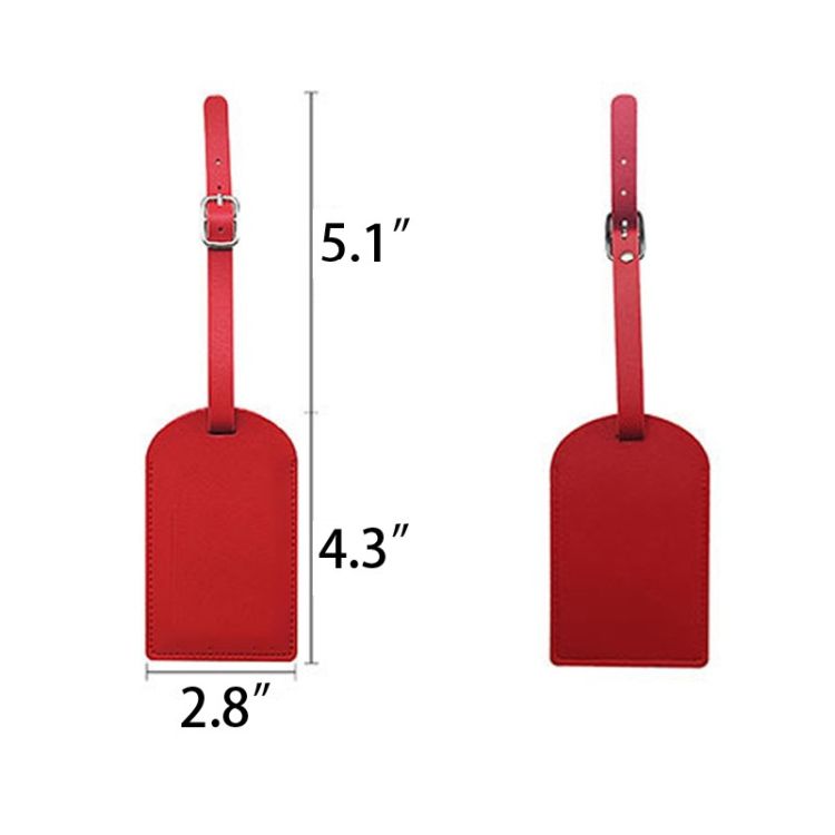 Travel PU Leather Luggage Tag 4