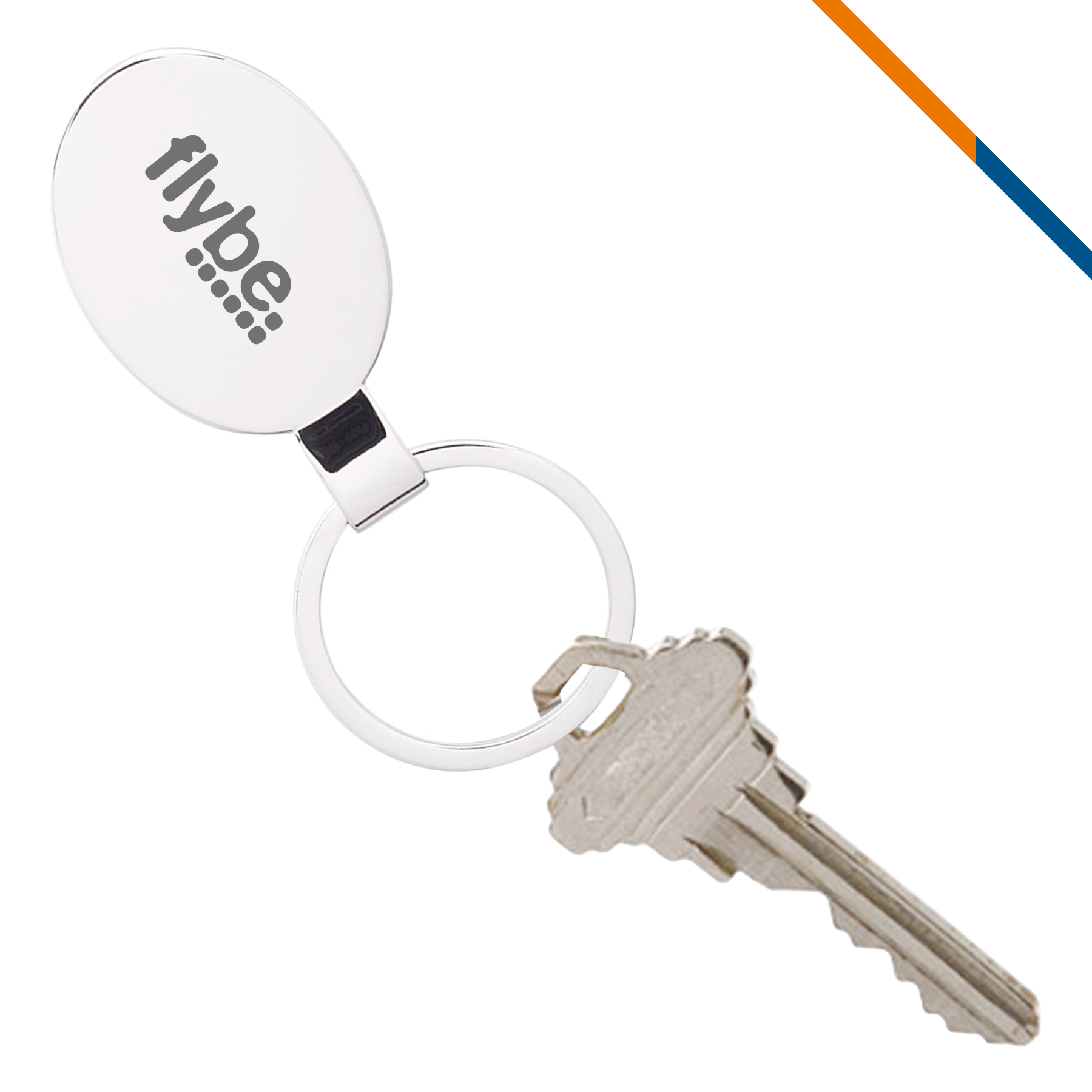 Oval Metal Keychain 3