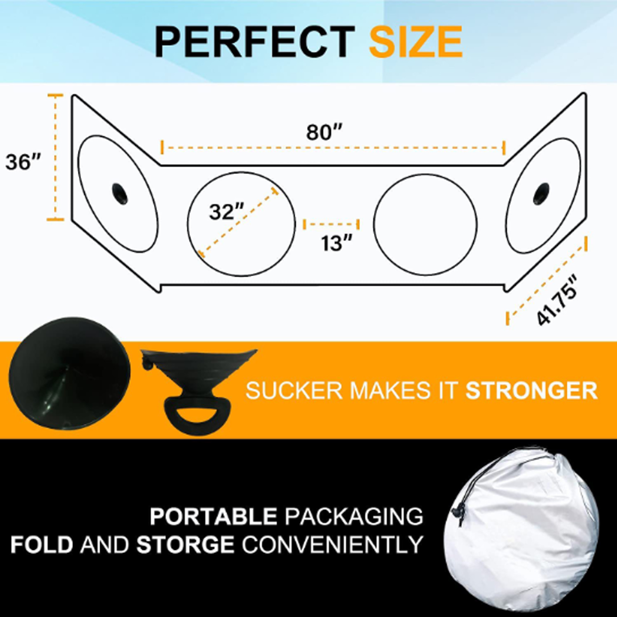 MOQ50 Truck Sunshade Car Screen Cover Protector 4