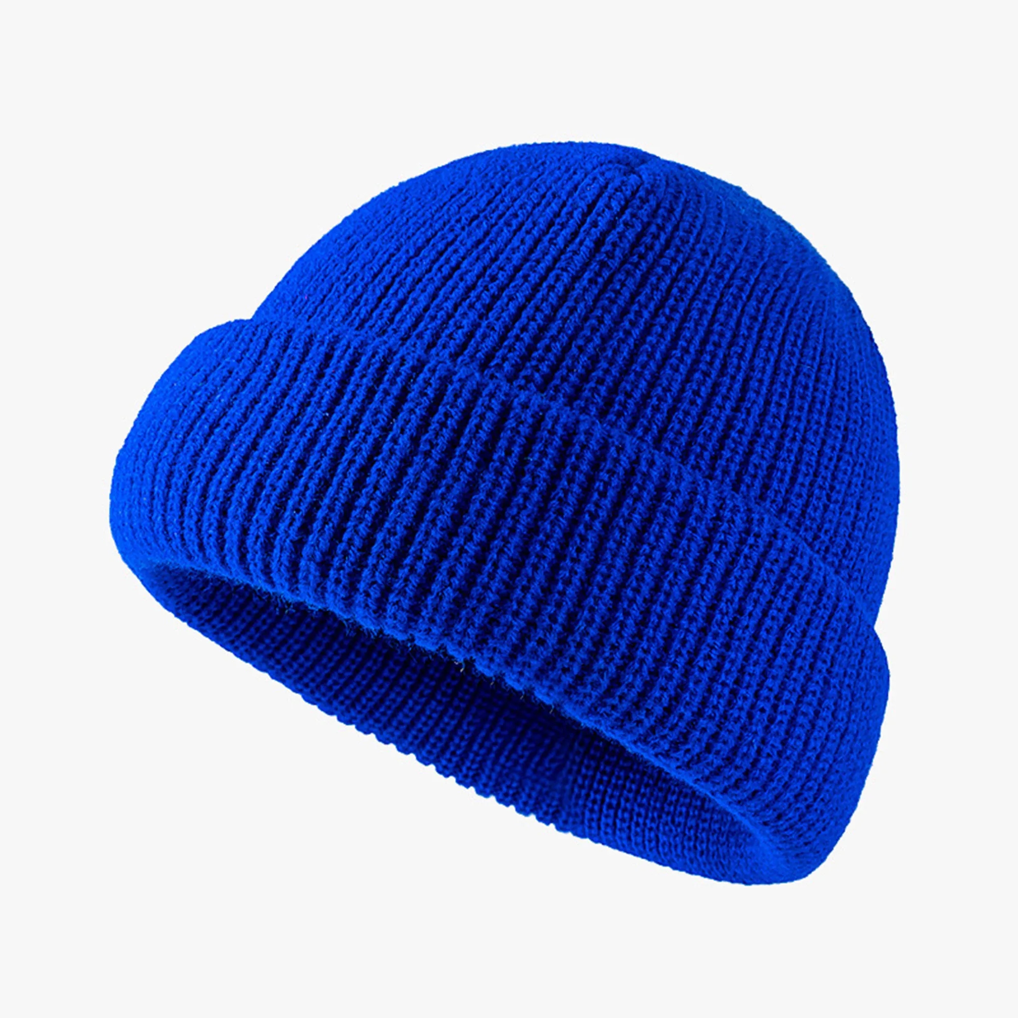 Warm Soft Knitted Beanie Hat Solid Color 16