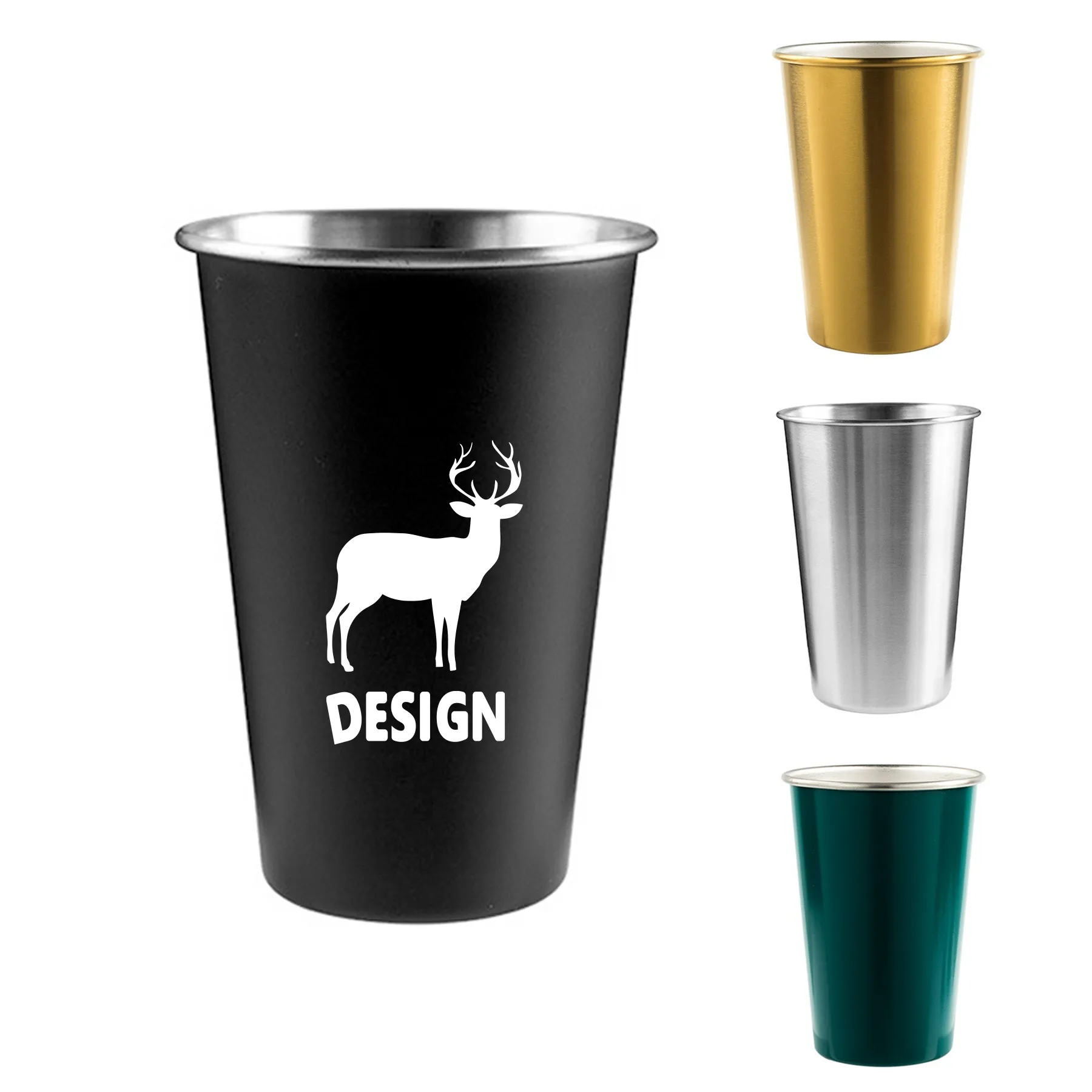 16oz Stainless Steel Beer Pint Cup 5