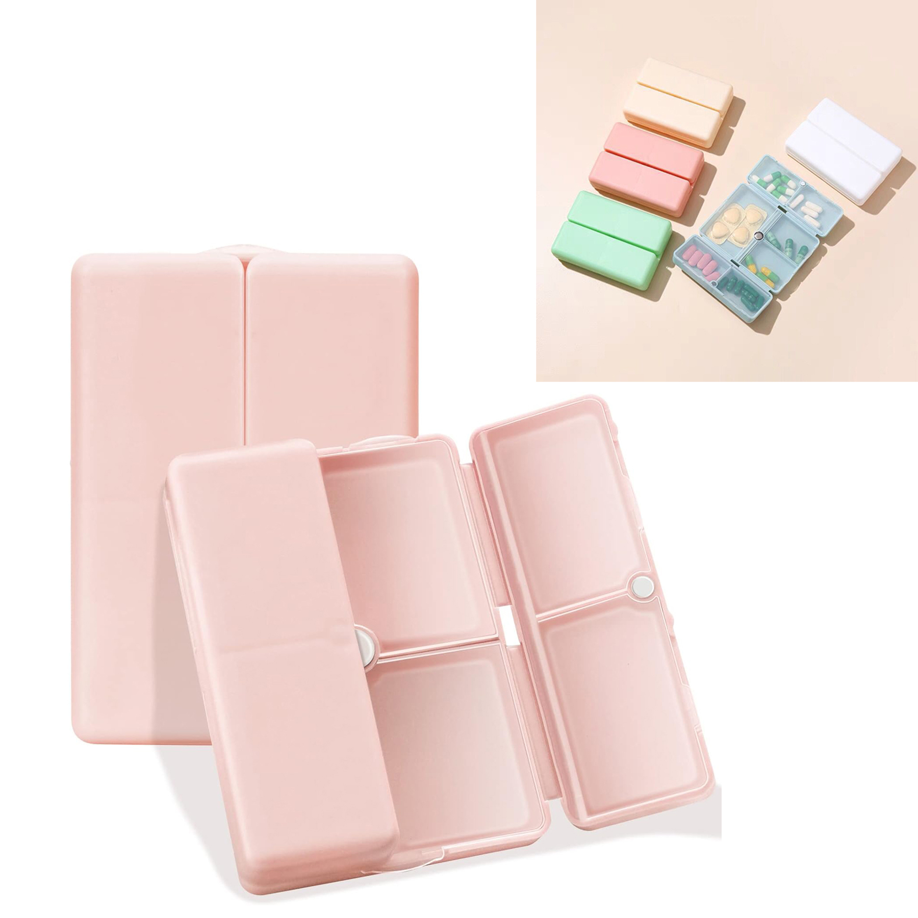 7 Compartment Portable Travel Pill Organizer 2