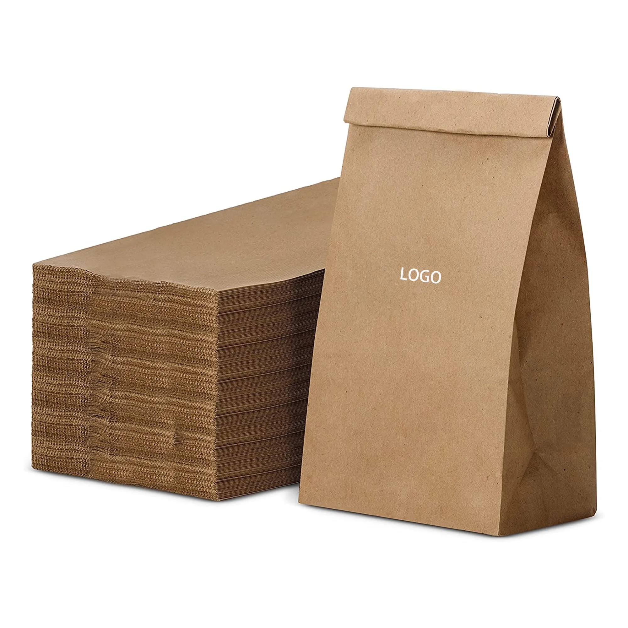 MOQ100 Food Packaging Snack Kraft Paper Bag 2