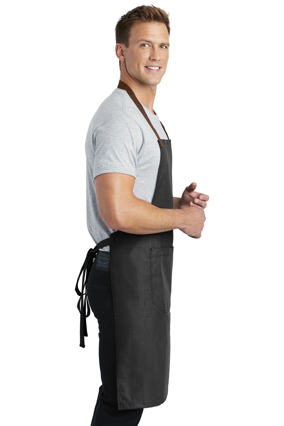 Port Authority Market Full-Length Bib Apron. A800 11