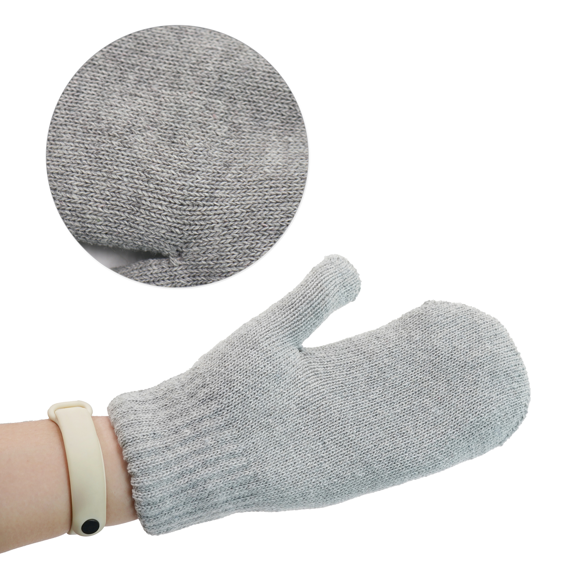 Winter Knit Mittens Gloves With Thermal Fleece Lining 5
