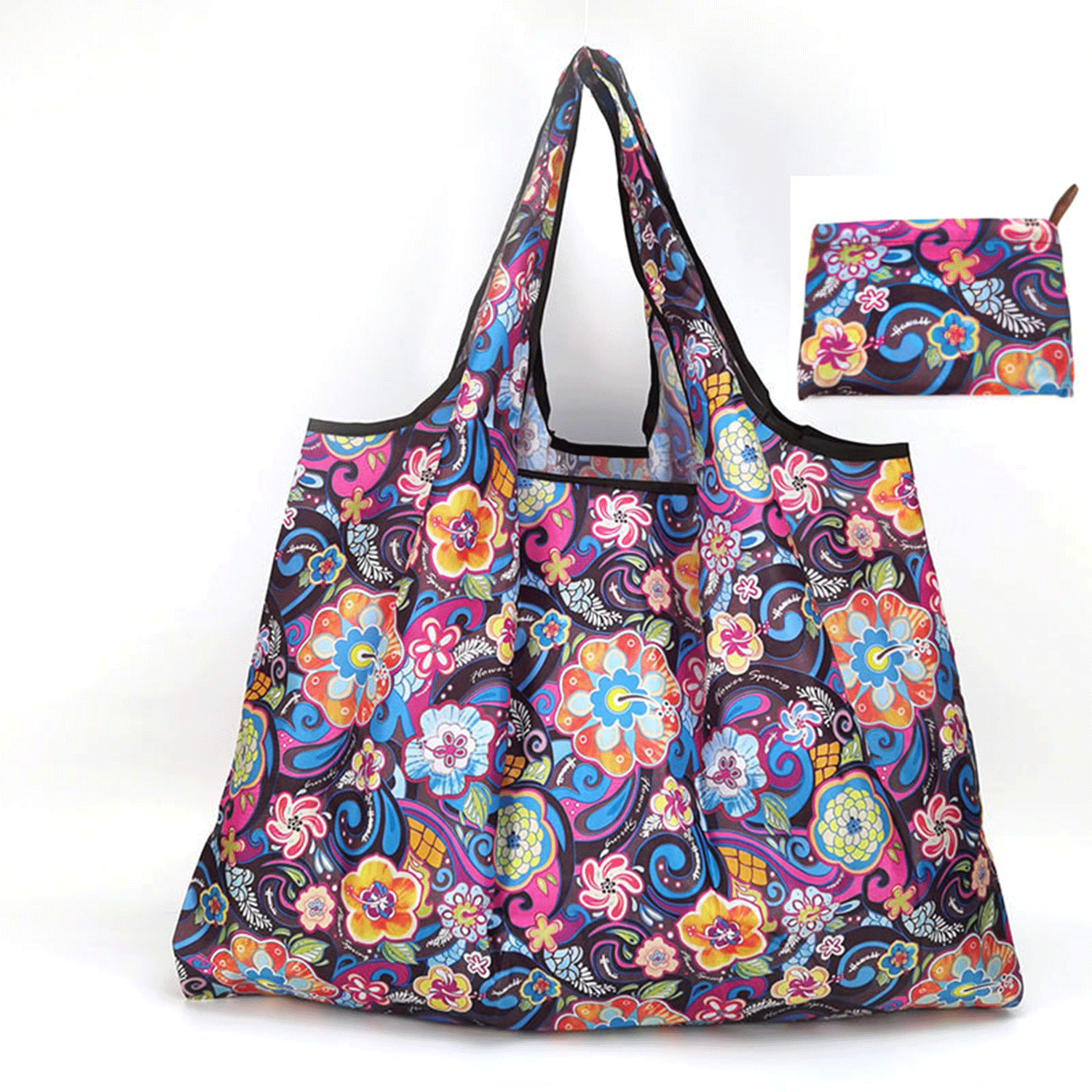 Customize Large Capacity Nylon Shopping Grocery Handbag Tote 15
