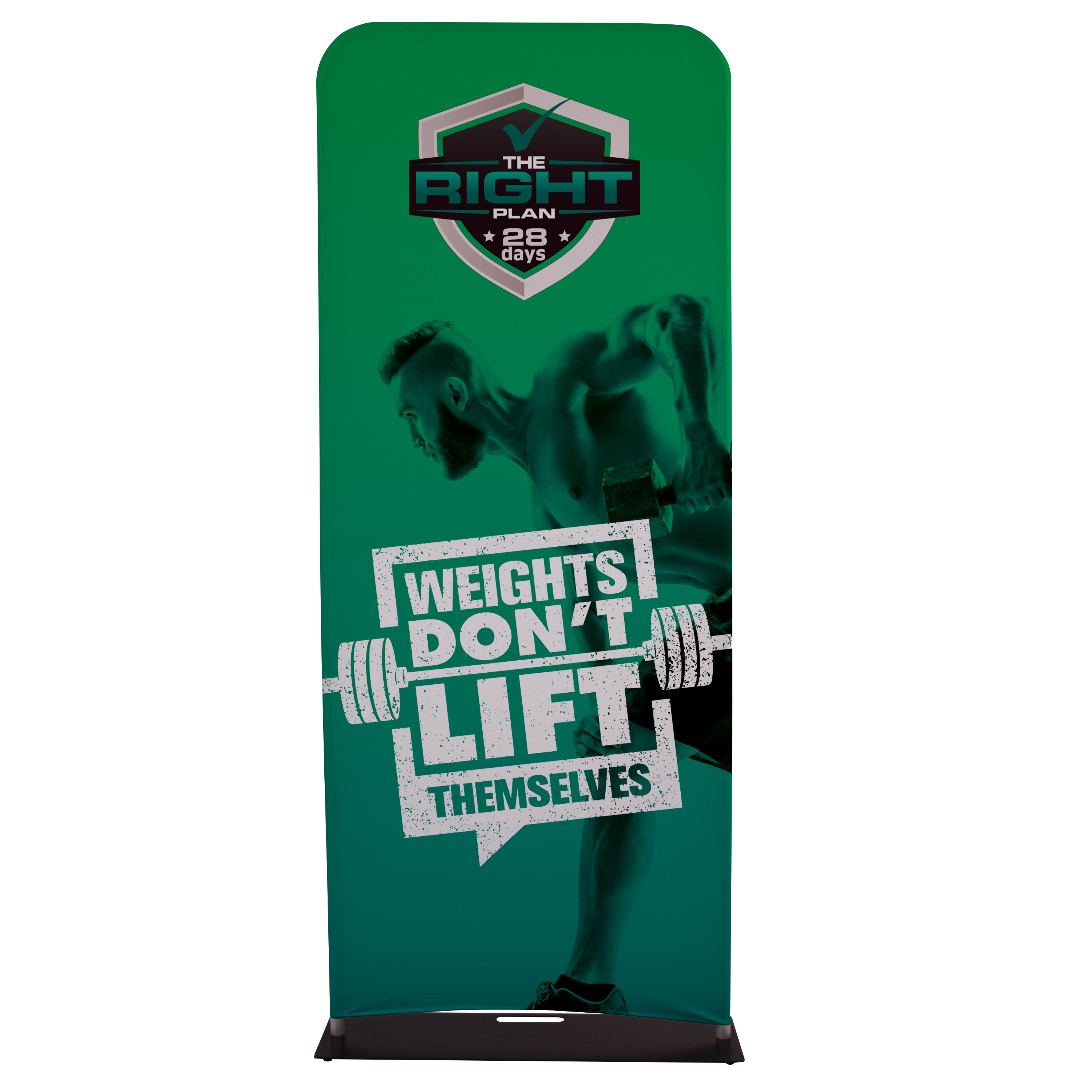 3' EuroFit Banner Display Kit (Biodegradable Fabric) 5