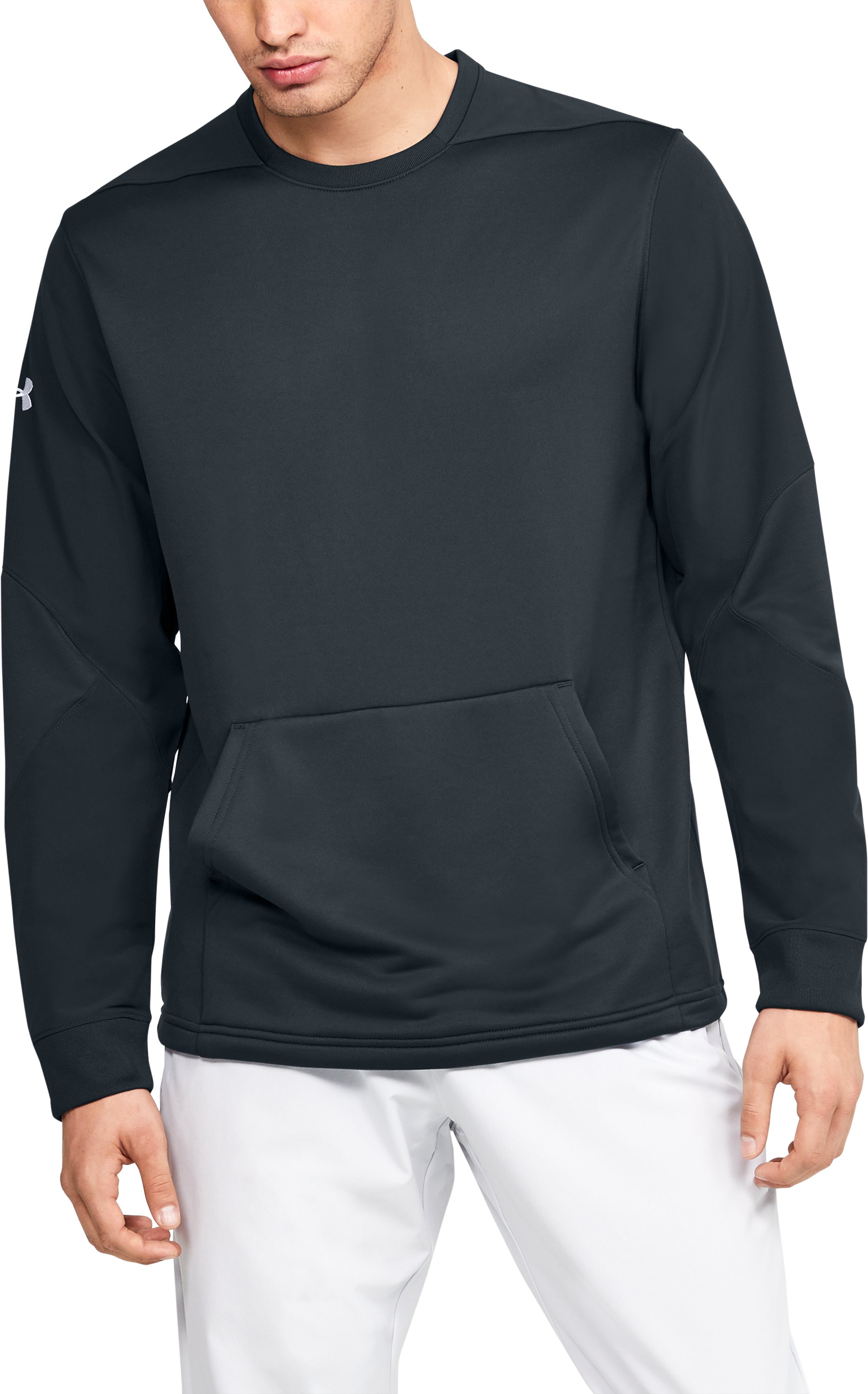 Men's UA CTG Warm-Up Layering Crew, custom hoodie or sweatshirt with logo imprint 9