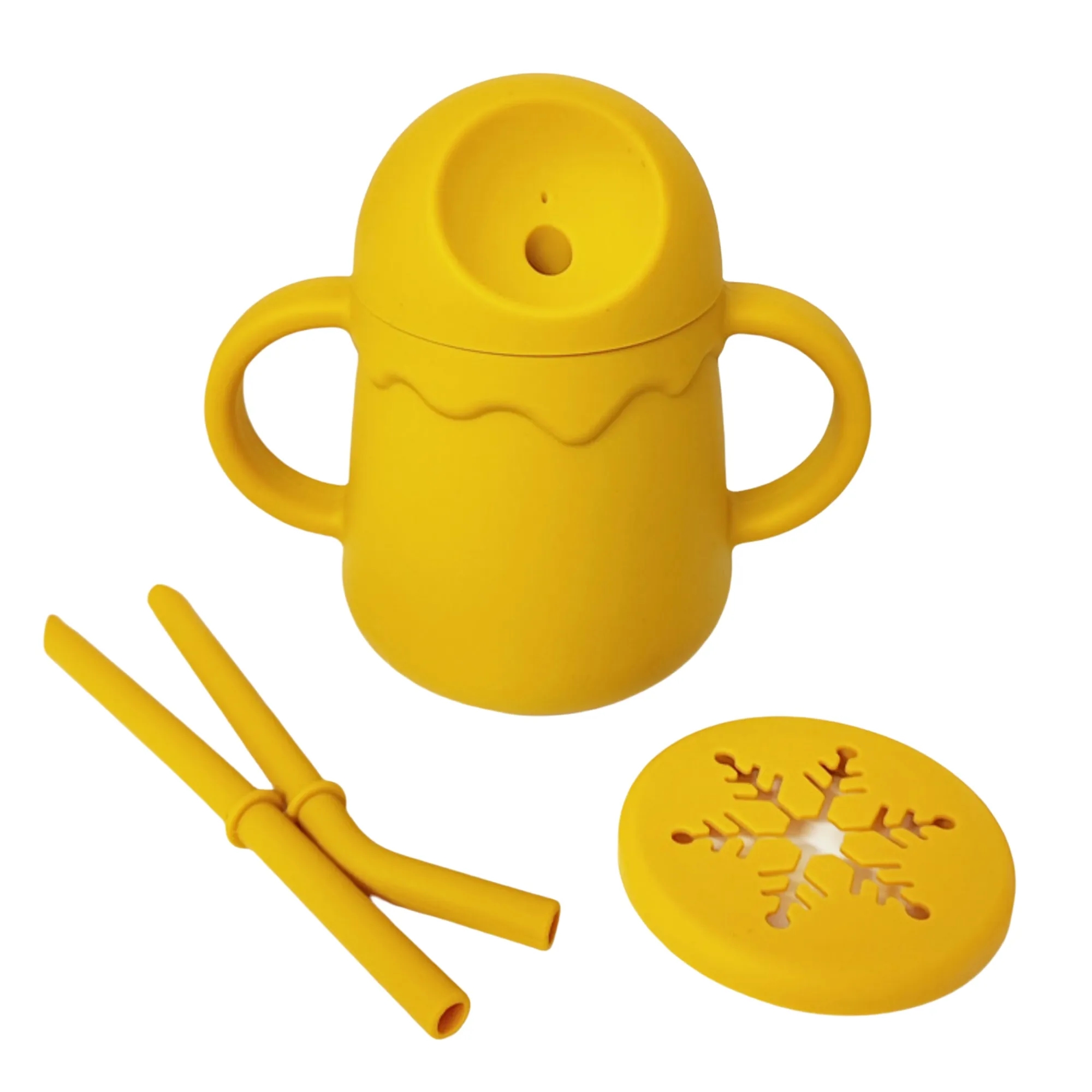 Silicone Baby Double-Handle Drinking Cup 11