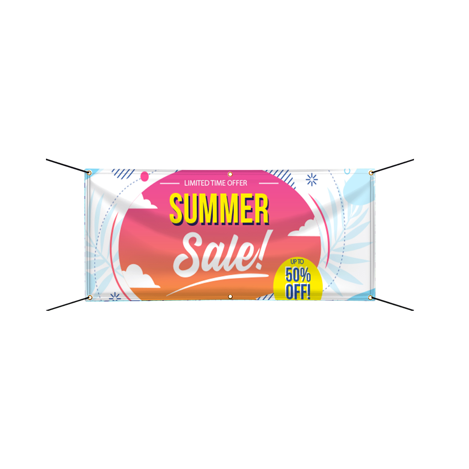 Custom Ultra Premium Vinyl Banners (1'x1') - Top Pole Pocket 3