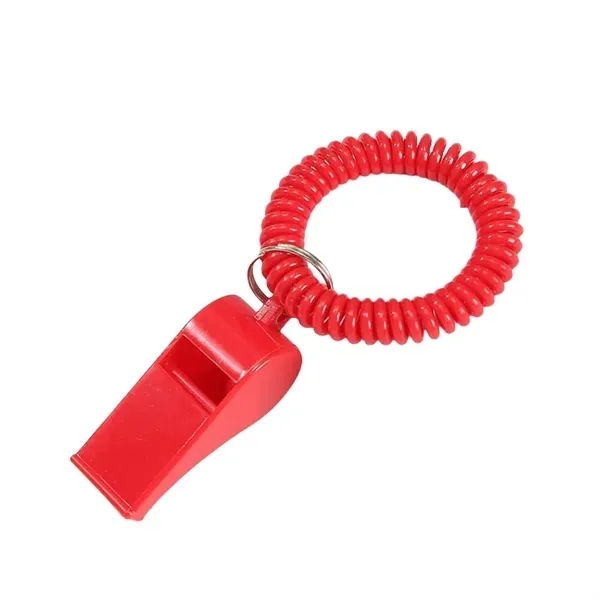 Spring Keychain With Whistle - Wrist Strap Accessory 4