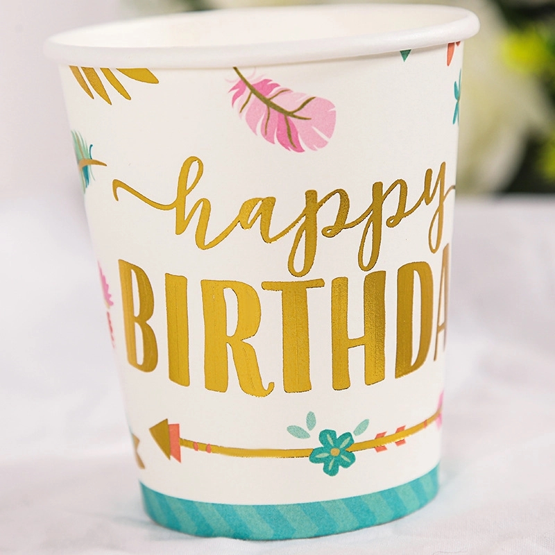 9 oz  Disposable Party Picnic Beverage Paper Cup 9