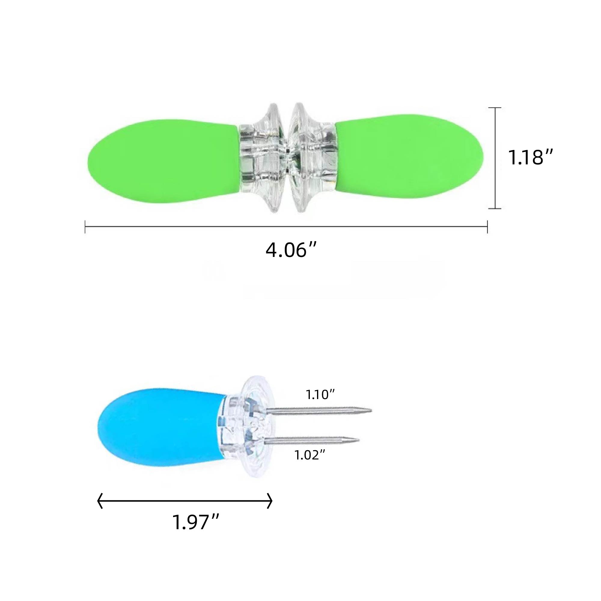 MOQ 10 pcs Corn Cob Skewers 2pc 3