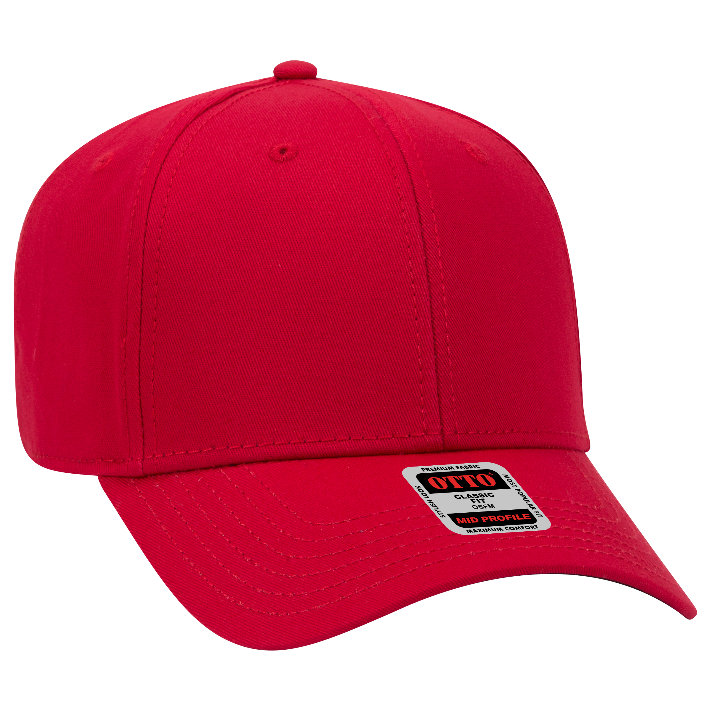 OTTO CAP® 6 Panel Mid Profile Baseball Cap 4