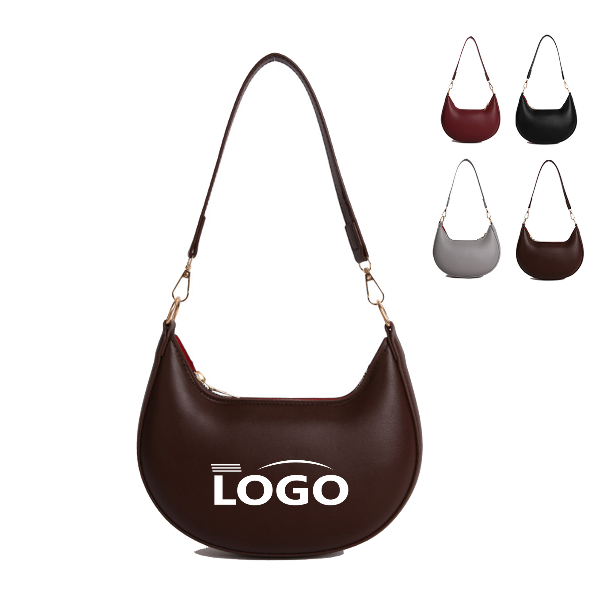 PU Leather Crescent Hobo Purses 12