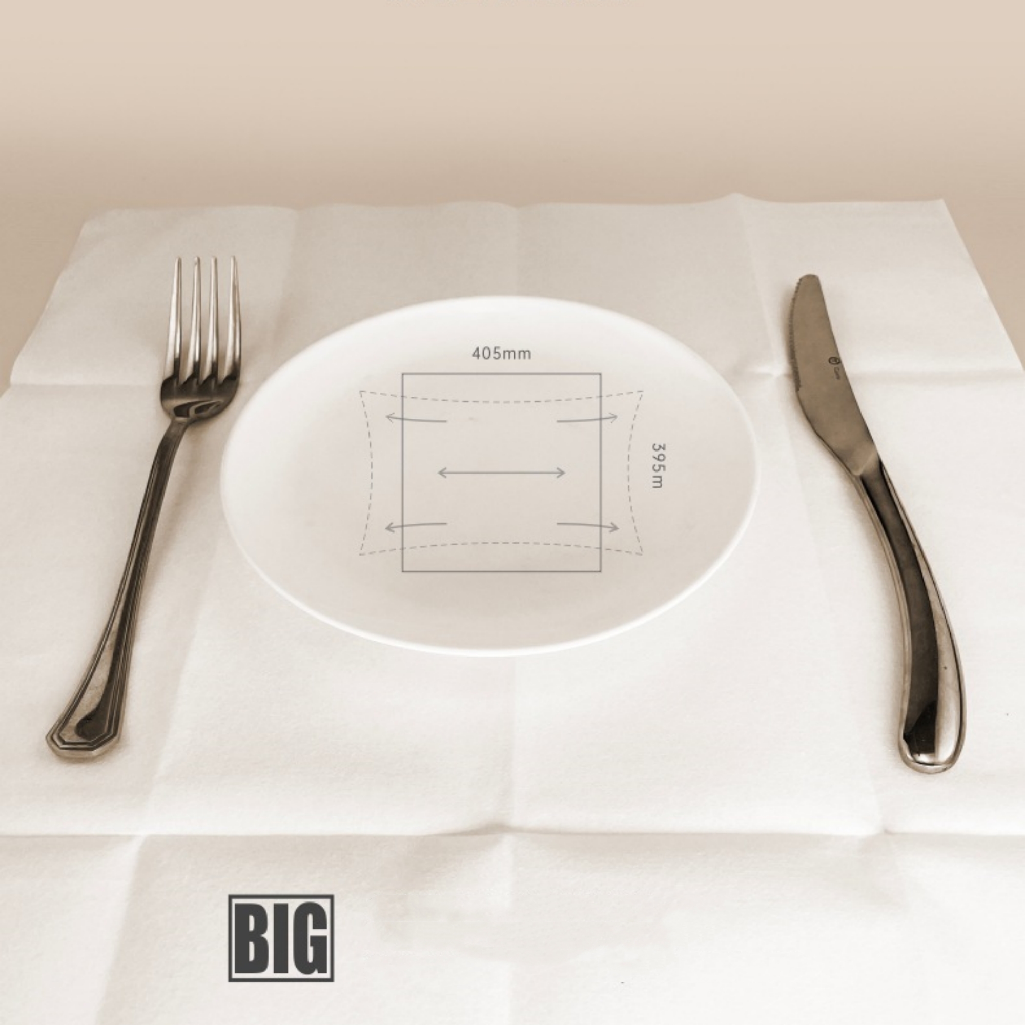 White Dinner Paper Napkin 3