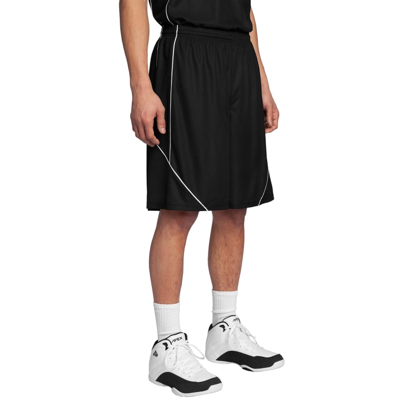 Sport-Tek PosiCharge Mesh Reversible Spliced Short. 7