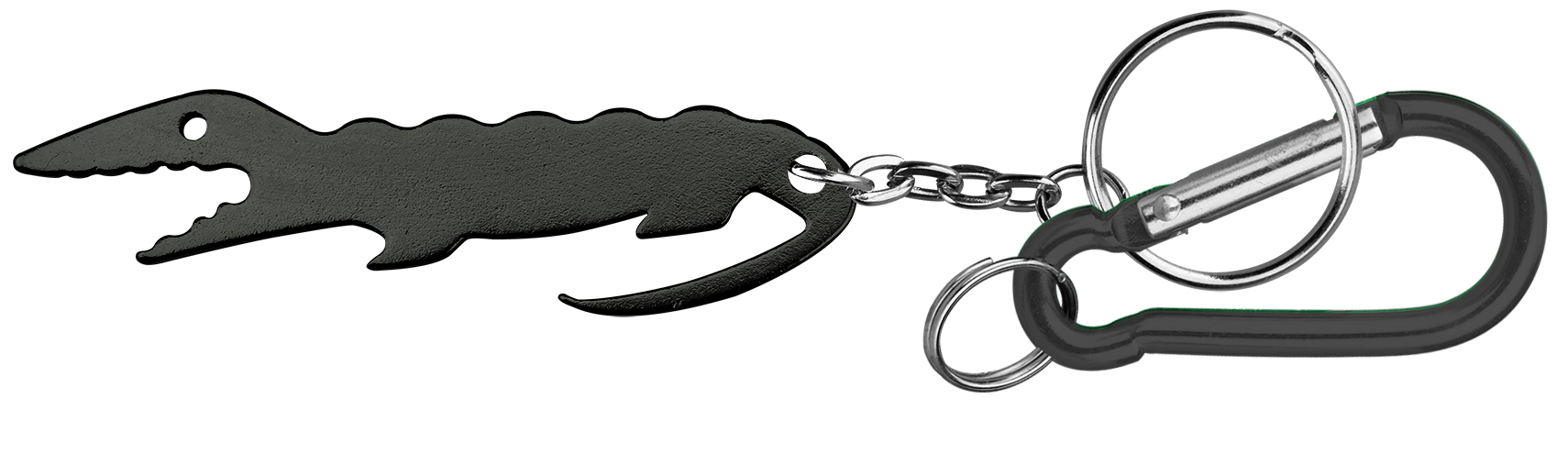 Alligator Shape Bottle Opener Key Chain & Carabineer 8