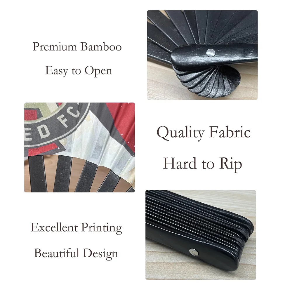Custom Dance Hand Fans Bulk Personalized for Events Foldable 2