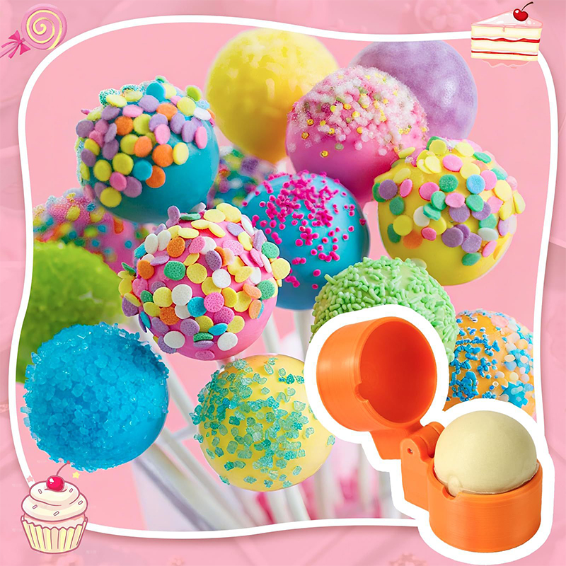 Round Cake Pop Mold Shapes Press Set 3