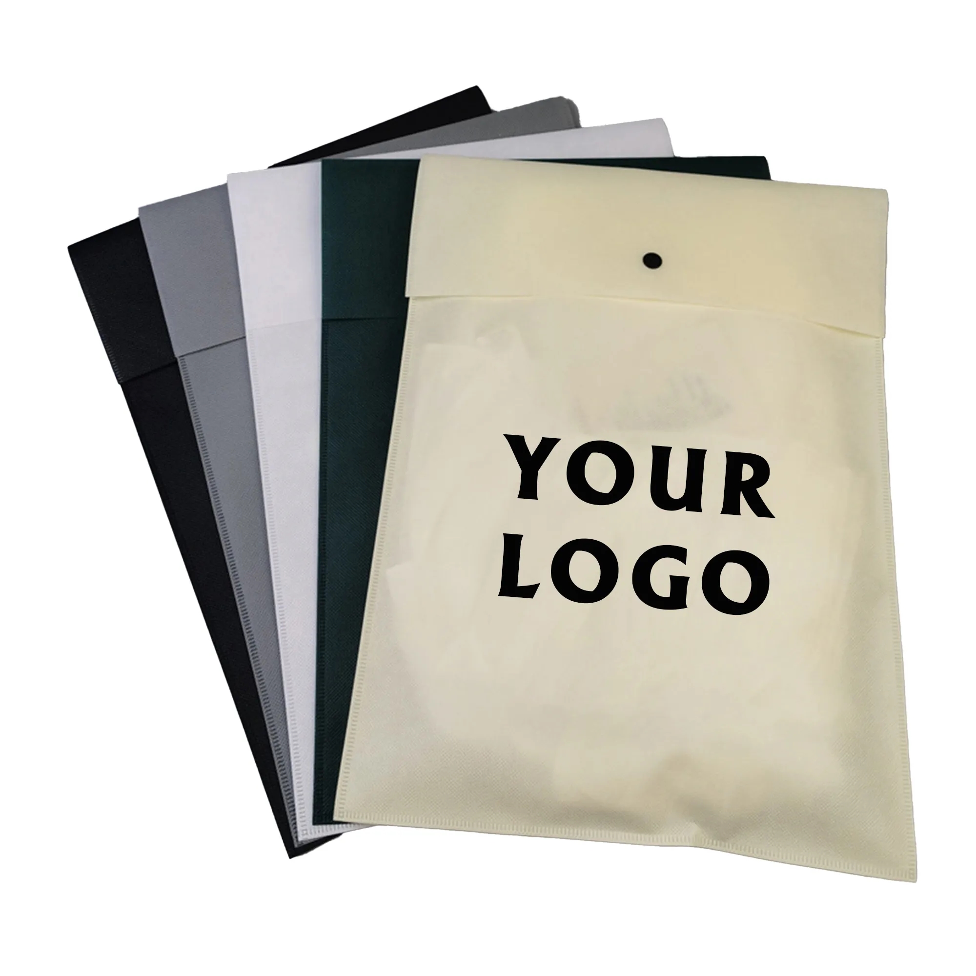 MOQ100 High-grade Button Non-woven Garment Bag 1