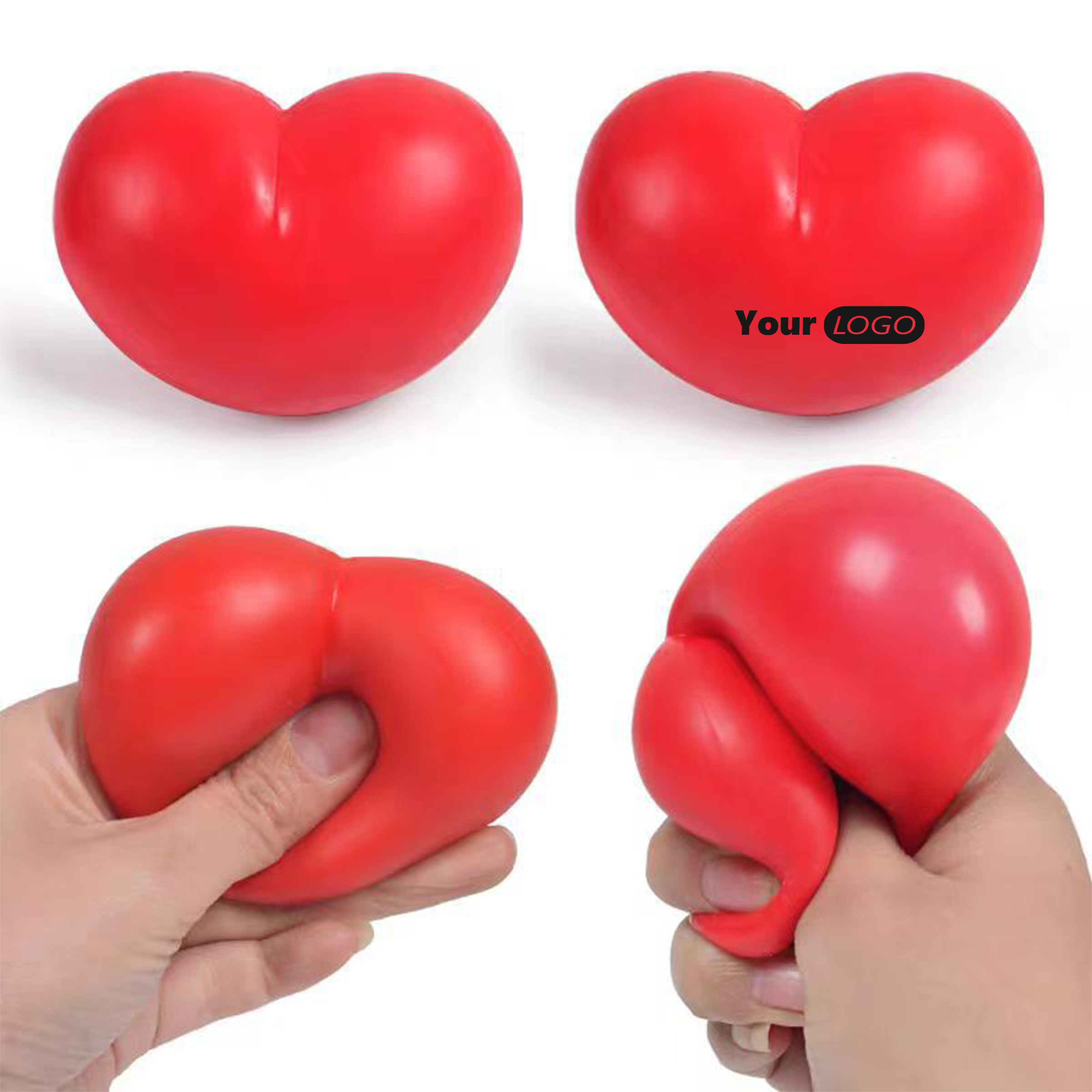 Pu Heart Stress Relief Ball 2