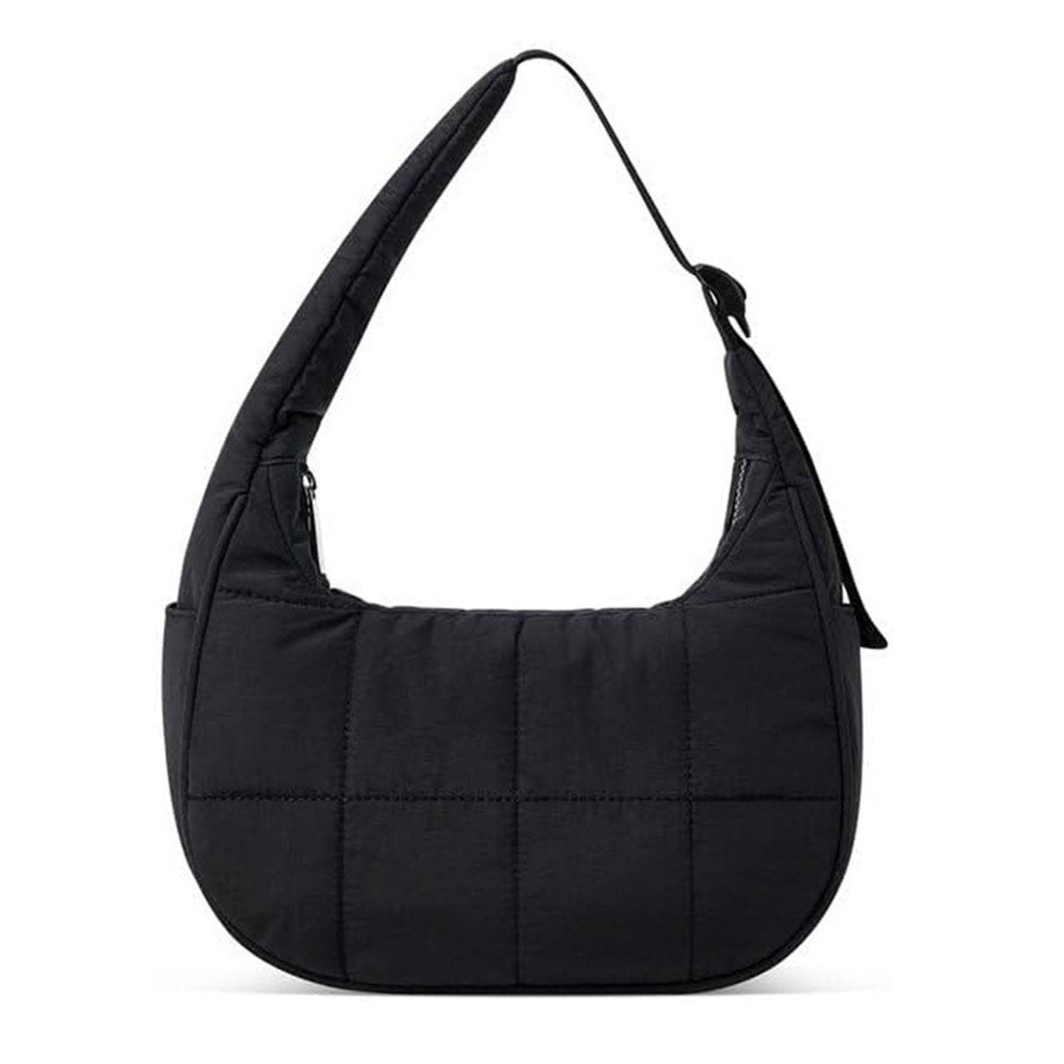 Quilted Puffer Nylon Adjustable Strap Shoulder Bag 5