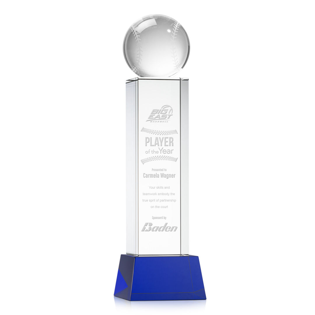 Baseball Award on Belcroft Base - Blue 5