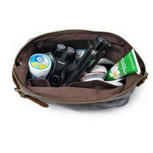 Waxed Canvas Toiletry Bag 1