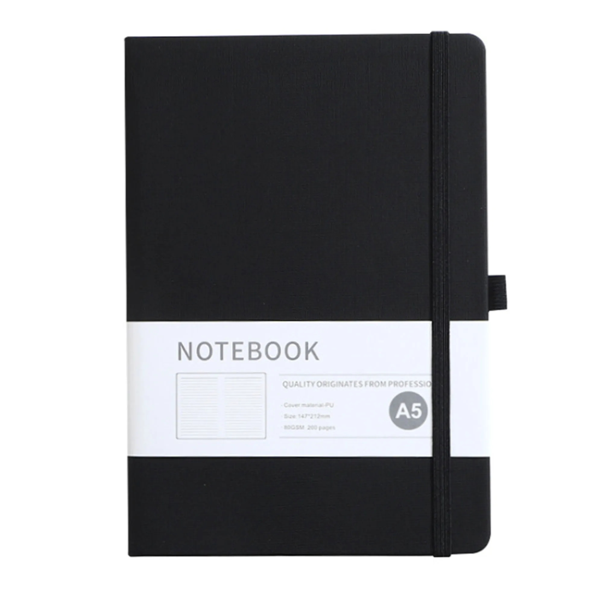 PU Leather Journal Book With Pen Loop 4