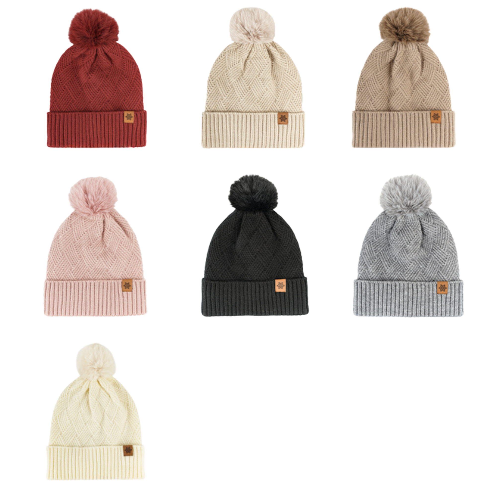 MOQ 10 PCS Versatile Warm Knitted Hat 1