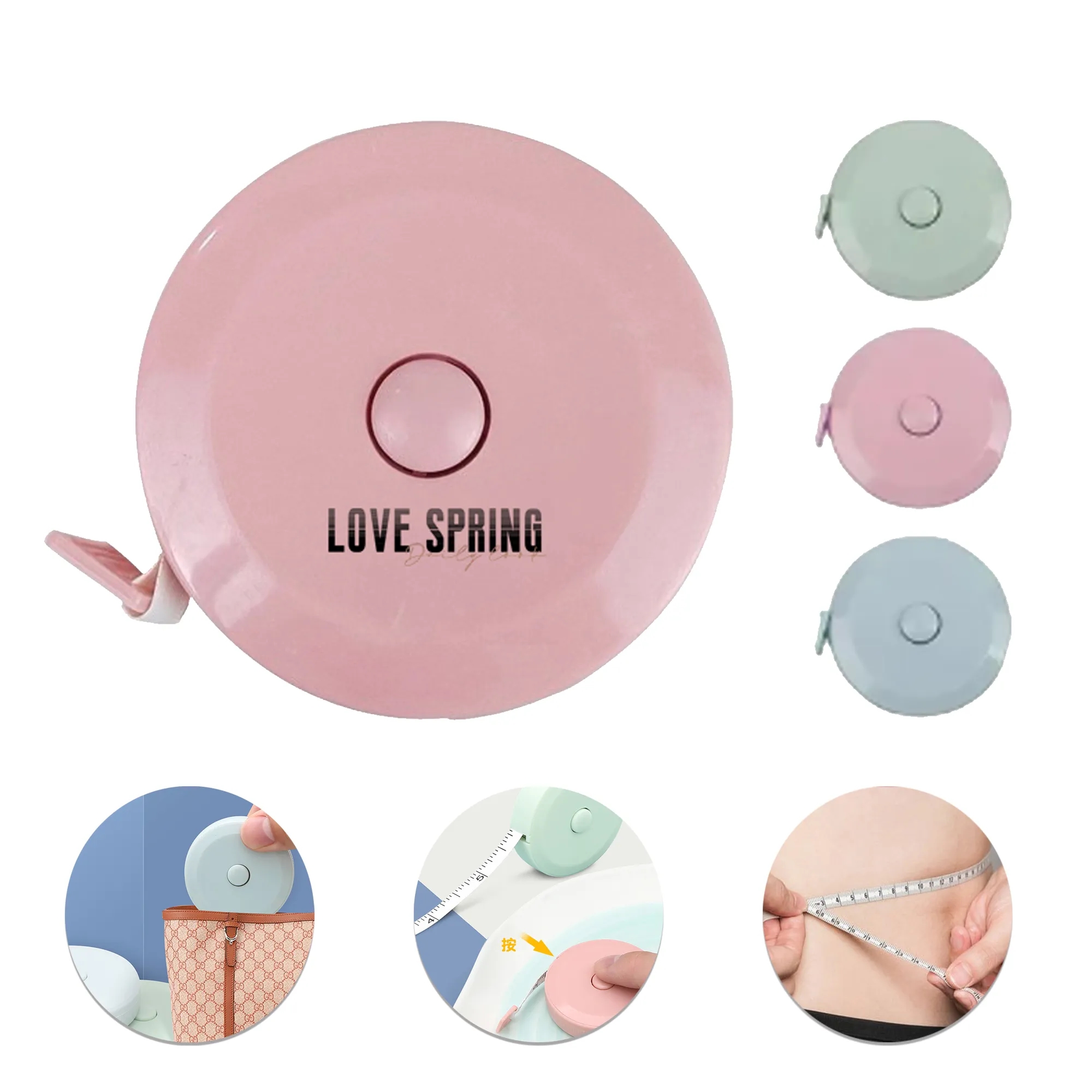 60 Inch 1.5 Meter Colored Round Tape Measure