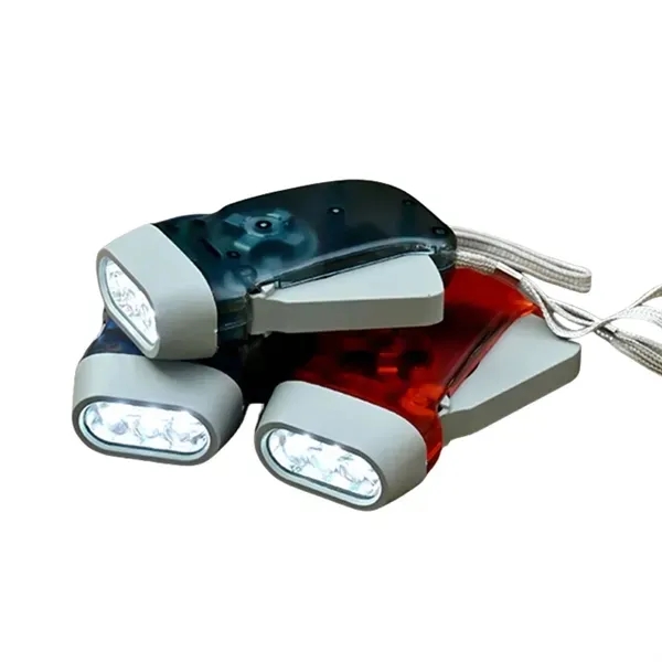 Hand Crank Power Generating Flashlight - Manual Operation 4