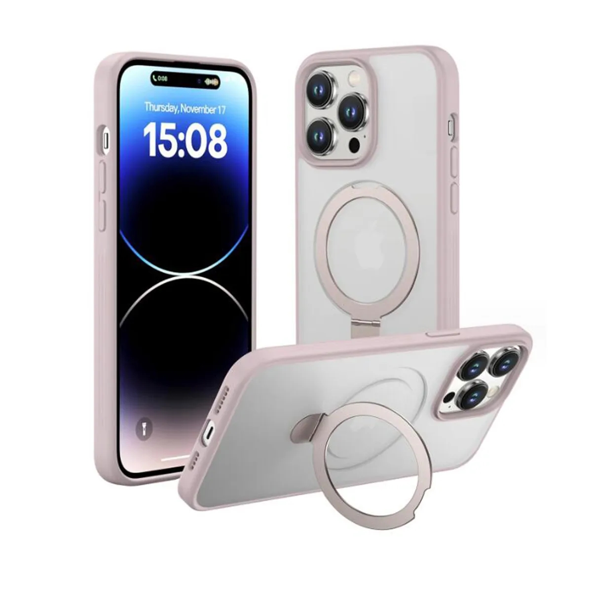 Magnetic iPhone 15 Pro Max Case with Stealthy Stand 9
