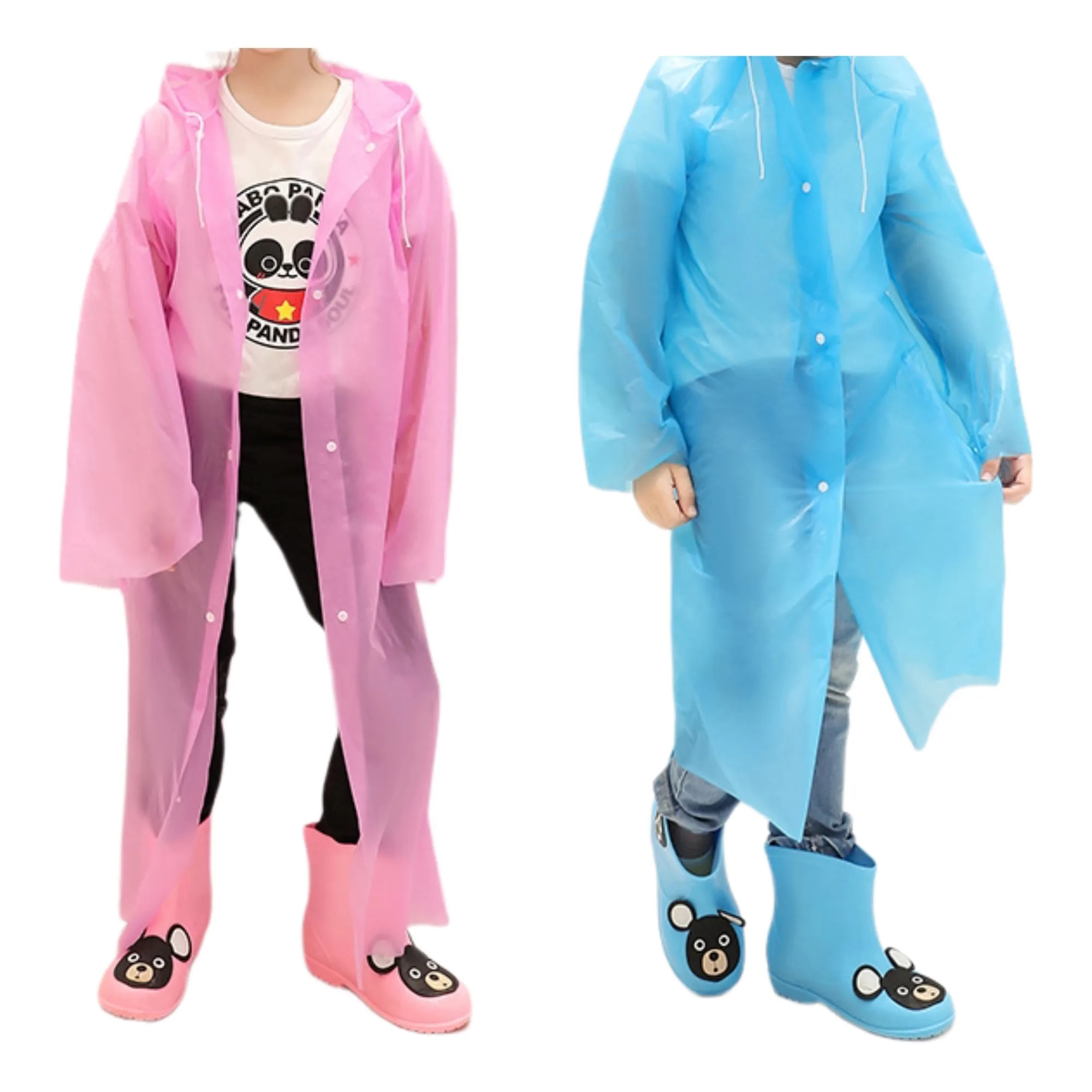 EVA Children Elastic Cuffs Raincoat