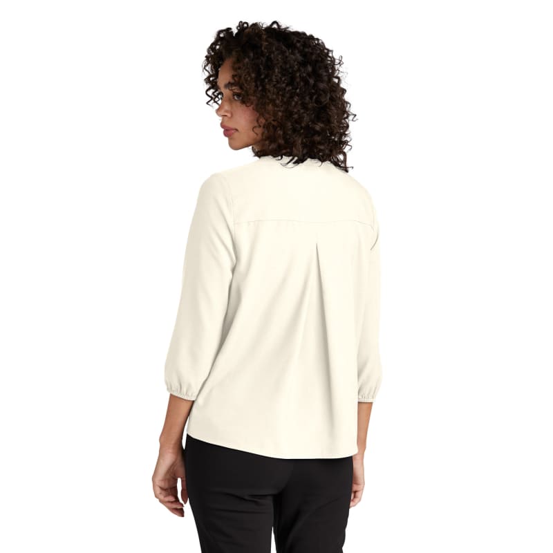 MERCER+METTLE Women's Stretch Crepe 3/4-Sleeve Blouse 26