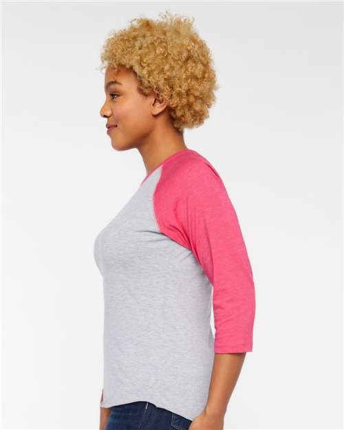 Women's Baseball Fine Jersey Three-Quarter Sleeve Tee - 3530 12