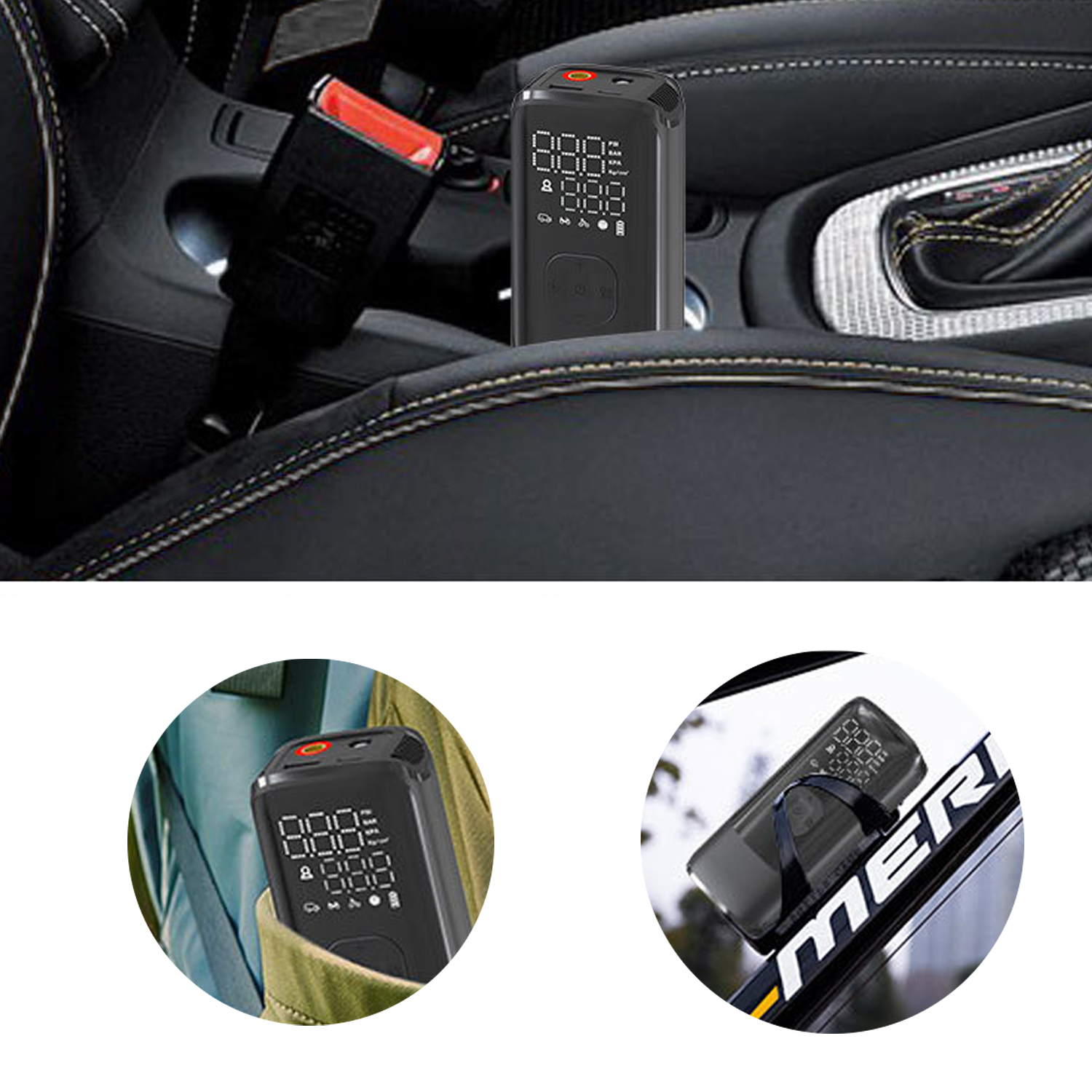 Portable Tire Inflator, Fast Air Compressor with LCD 4