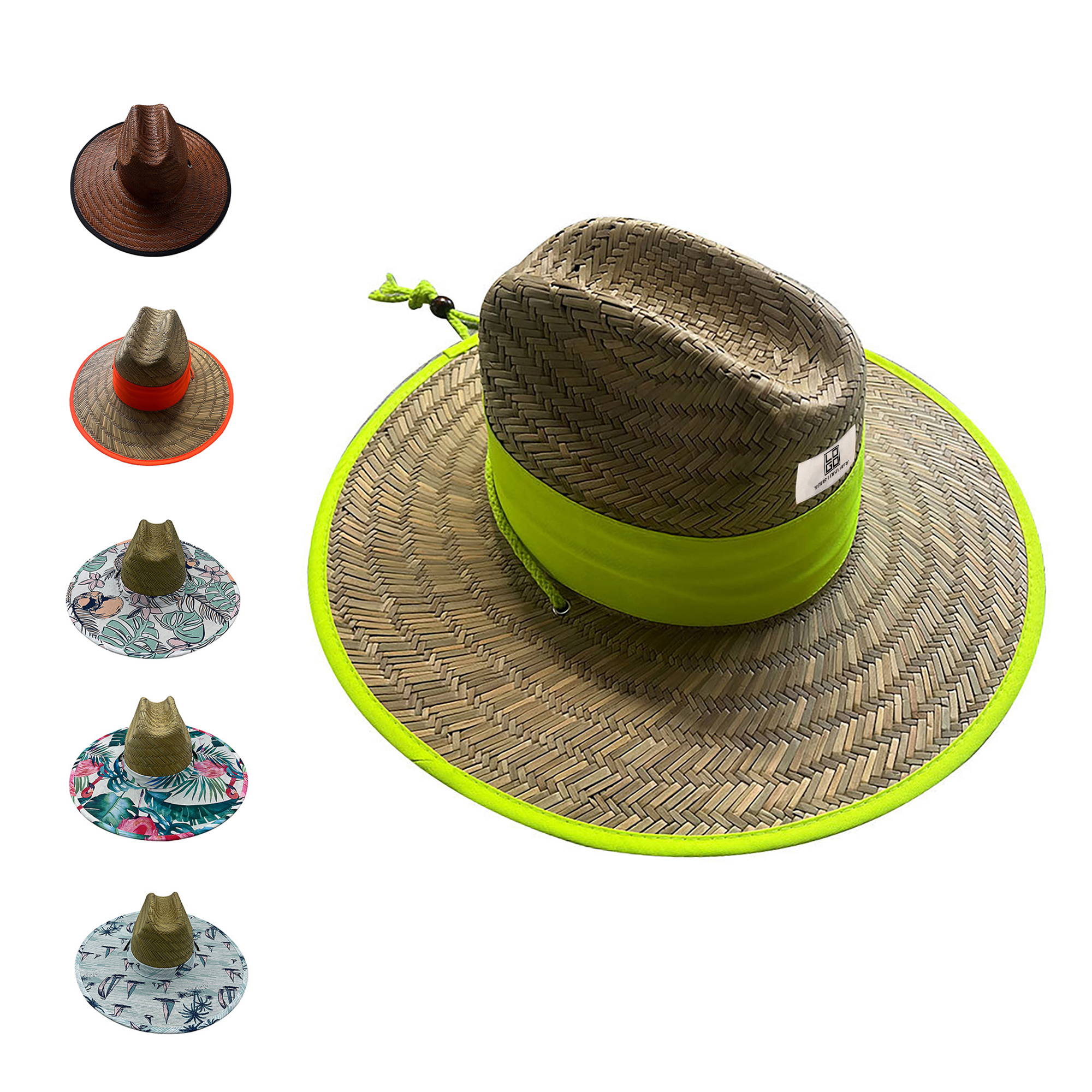 Beach Straw Cow Hat 2