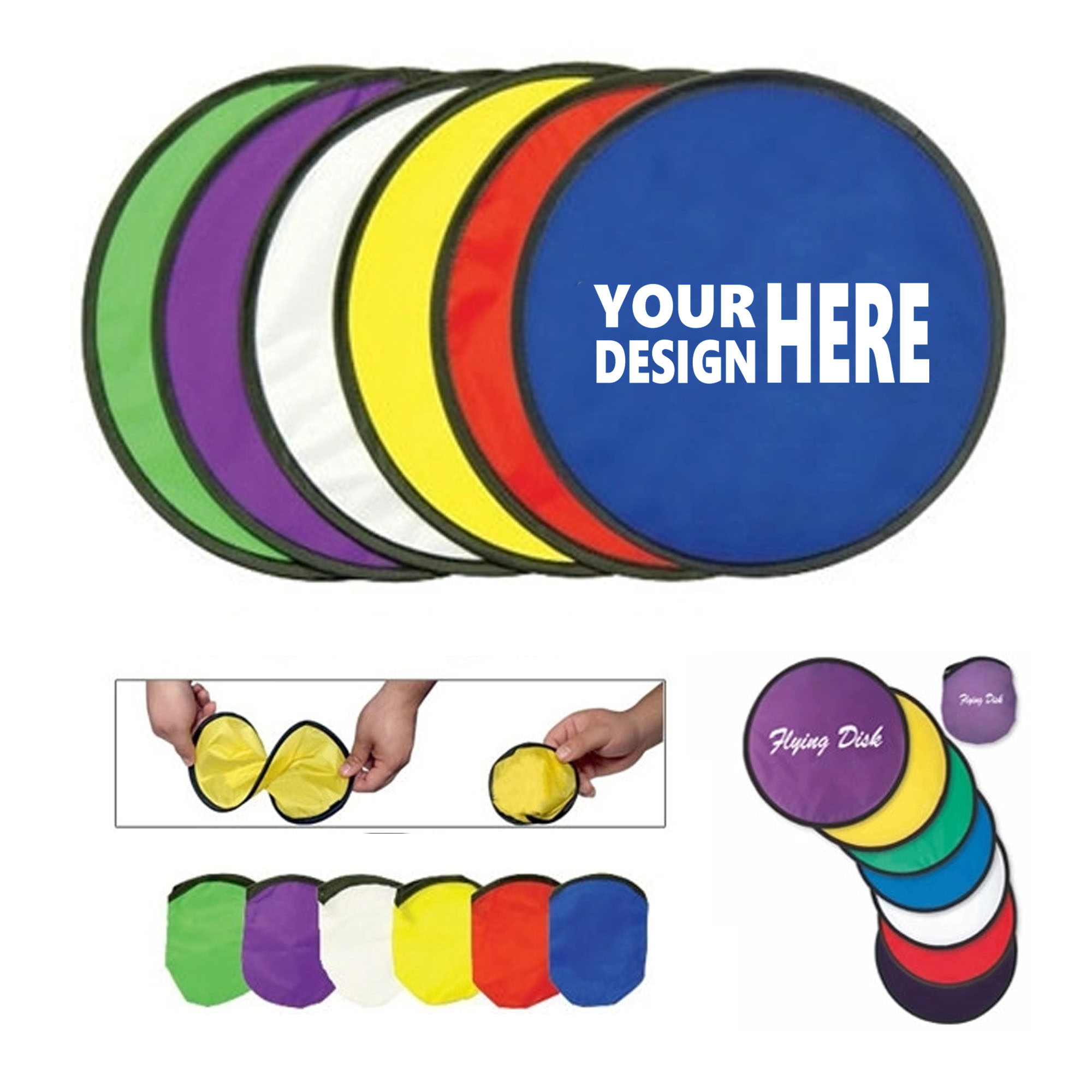 Portable Flying Disc W/ Bag MOQ 50 PCS 1