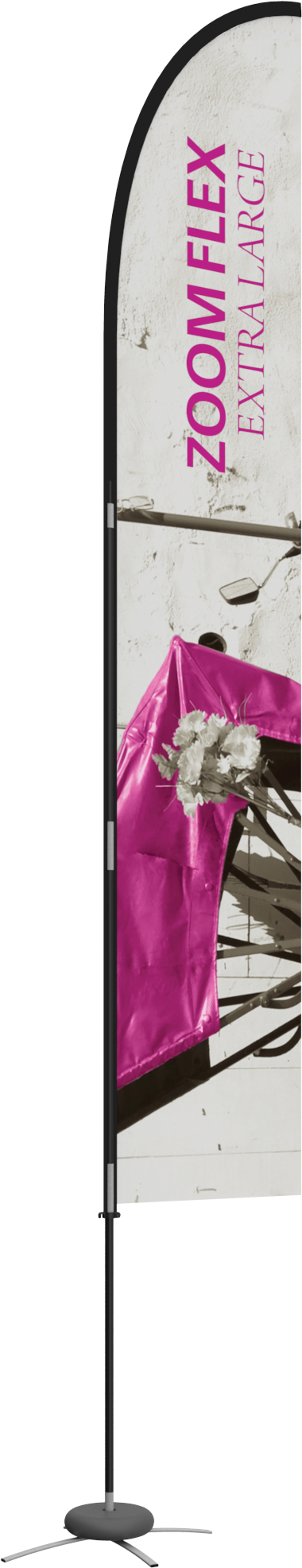 Zoom Flex Extra Large Outdoor Flag (Hardware Only)