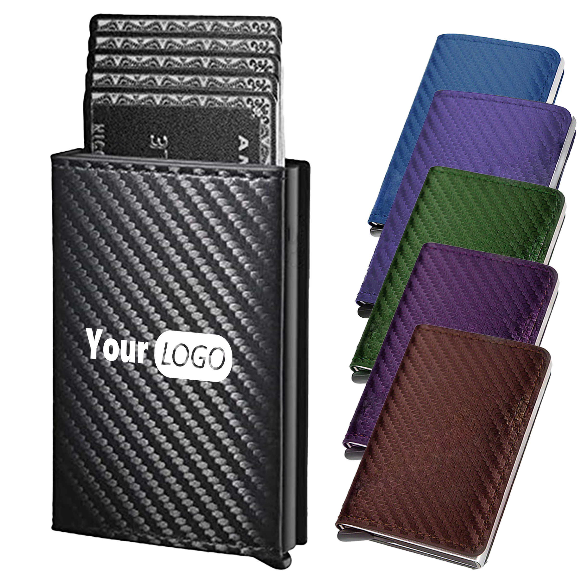 Polyurethane Anti Magnetic Rfid Men'S Card Holder 8