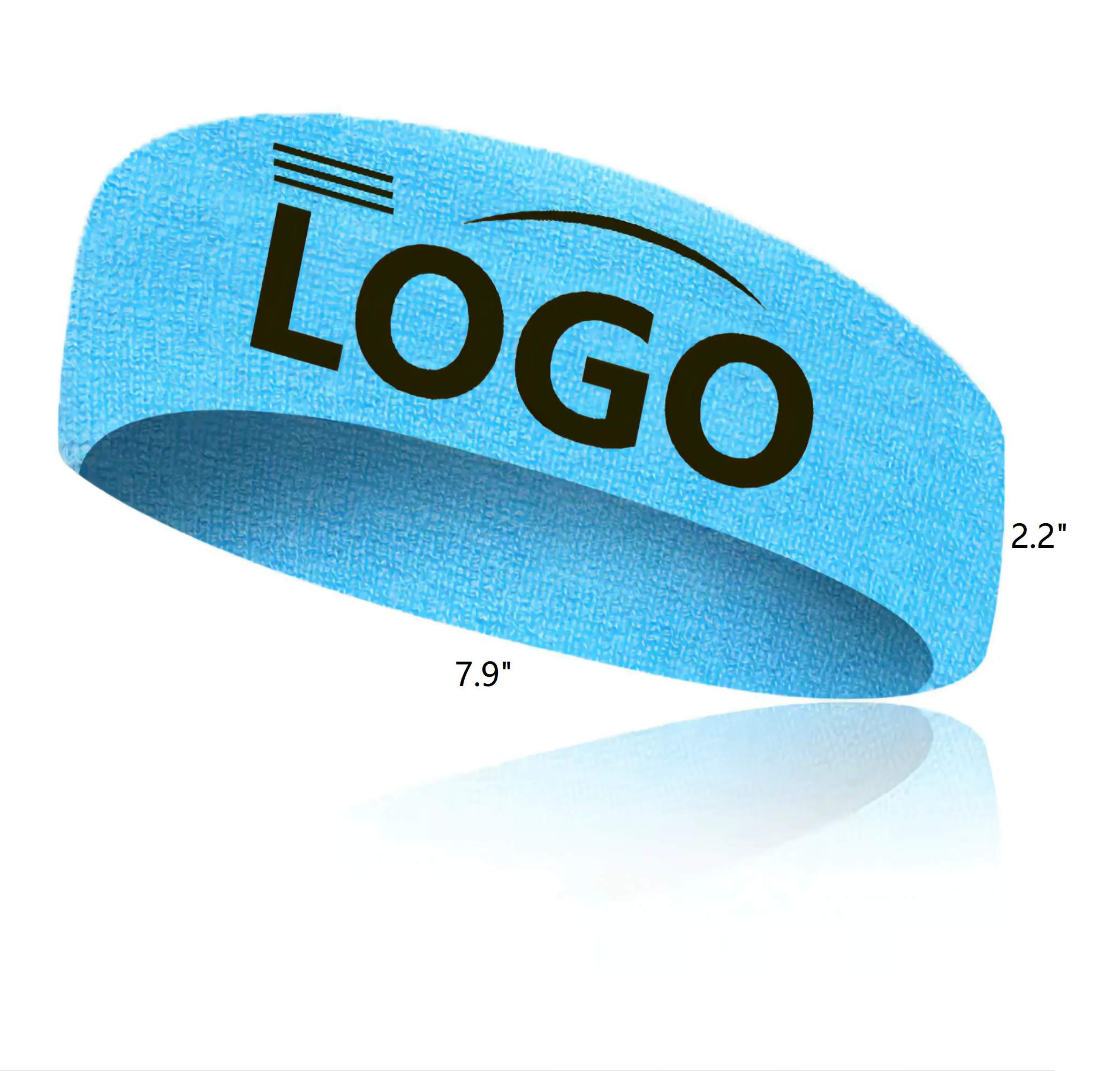 Heavyweight Terry Headband MOQ 100PCS 1